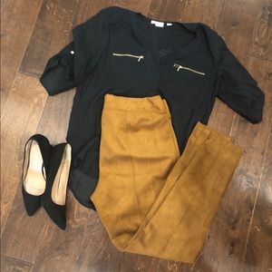 Old Navy faux suede leggings